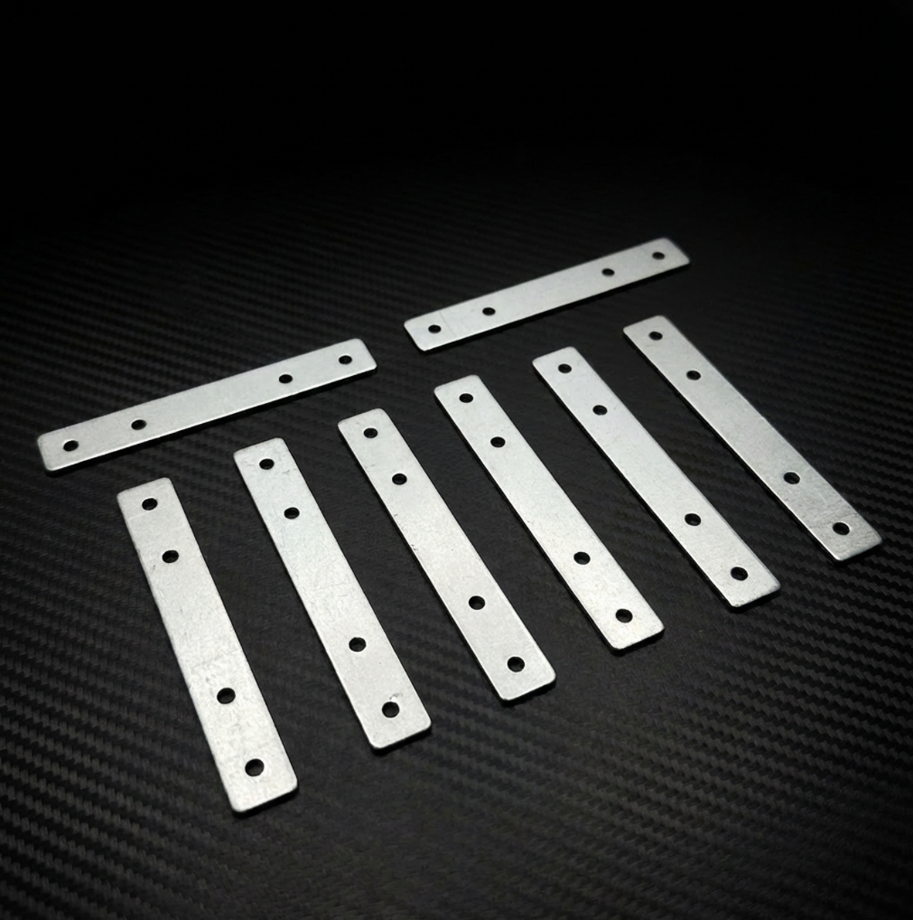 8-Hole L-Shaped Reinforced Corner Bracket, 1.4mm | Heavy-Duty Iron Support